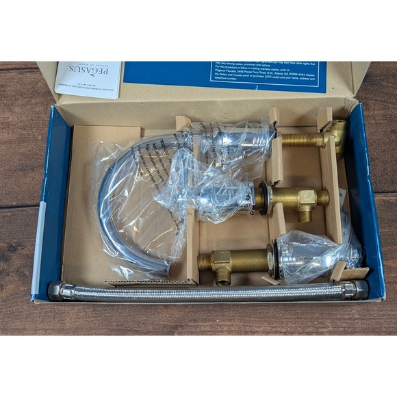 Pegasus Verdanza Roman Tub Faucet - 8" Widespread - Chrome Finish - New - Picture 7 of 12